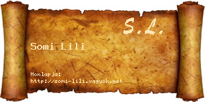 Somi Lili névjegykártya
