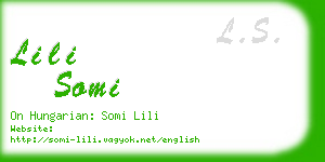 lili somi business card